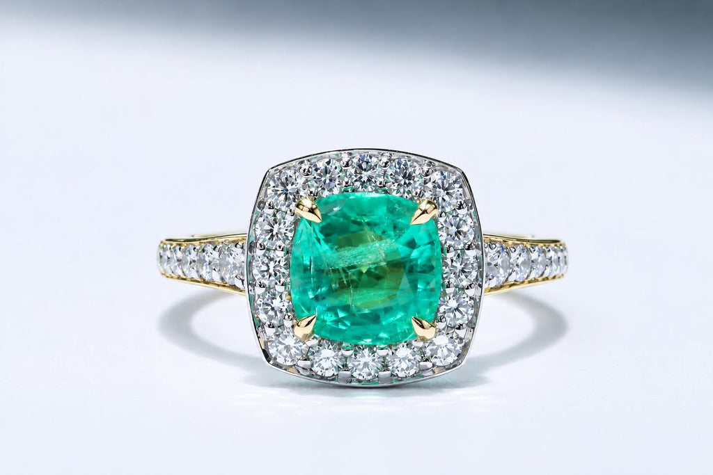 1.52ct Emerald & Diamond Ring
