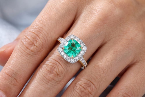 1.52ct Emerald & Diamond Ring