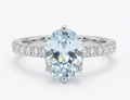 1.46ct Aquamarine & Diamond Ring